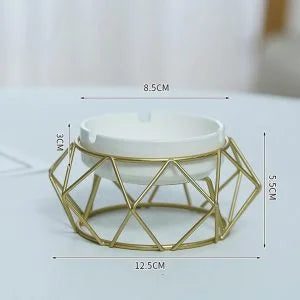 Metal Novelty Ceramic Ashtray holder